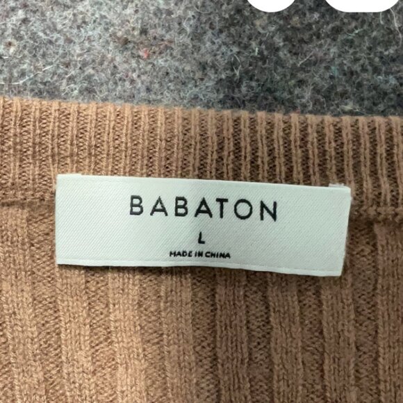 Aritzia Babaton Cropped Wool Sweater L - Picture 3 of 6
